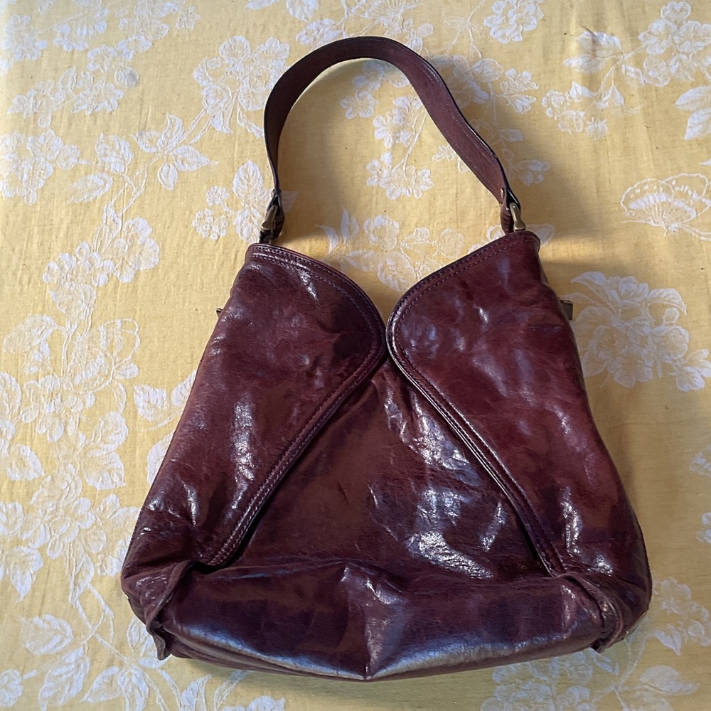 Kooba Deep Burgundy Leather Shoulder Bag - Picture 9 of 10